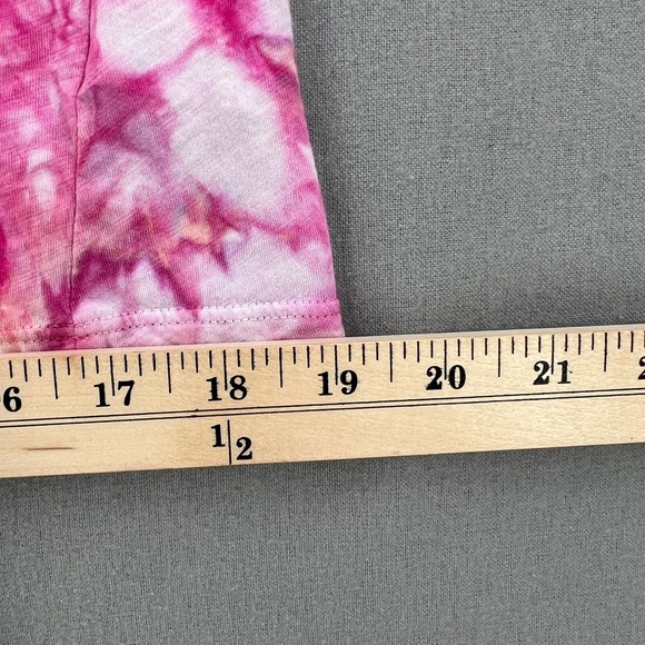 EVERLANE T-shirt Womens Small White Multicolor Hand Dyed Upcycled Cuffed Crew - Picture 12 of 14